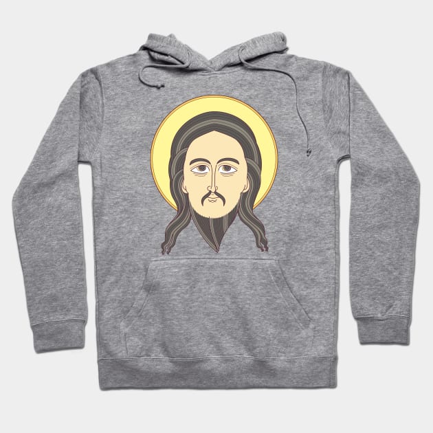 Jesus Icon Hoodie by freshinkstain